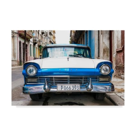 Philippe Hugonnard 'Old Ford Blue Car 1' Canvas Art,30x47